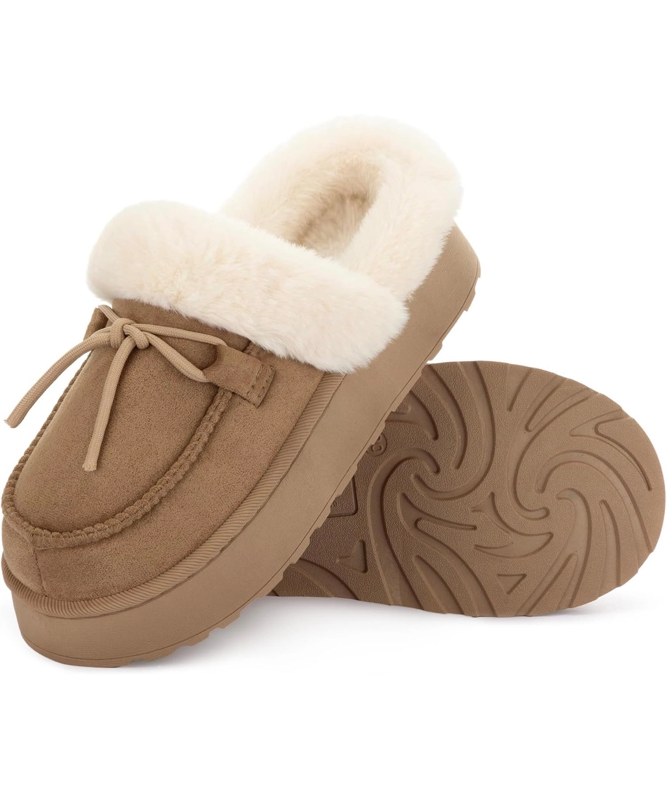 Fuzzy Platform Slippers