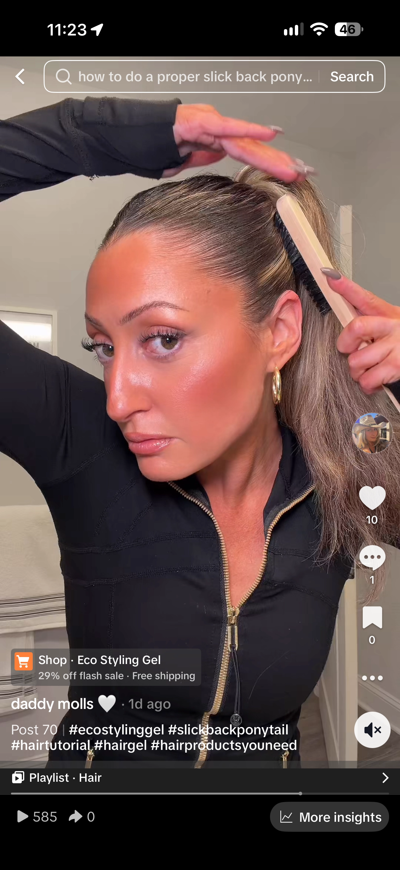 Slick Back Pony Tutorial
