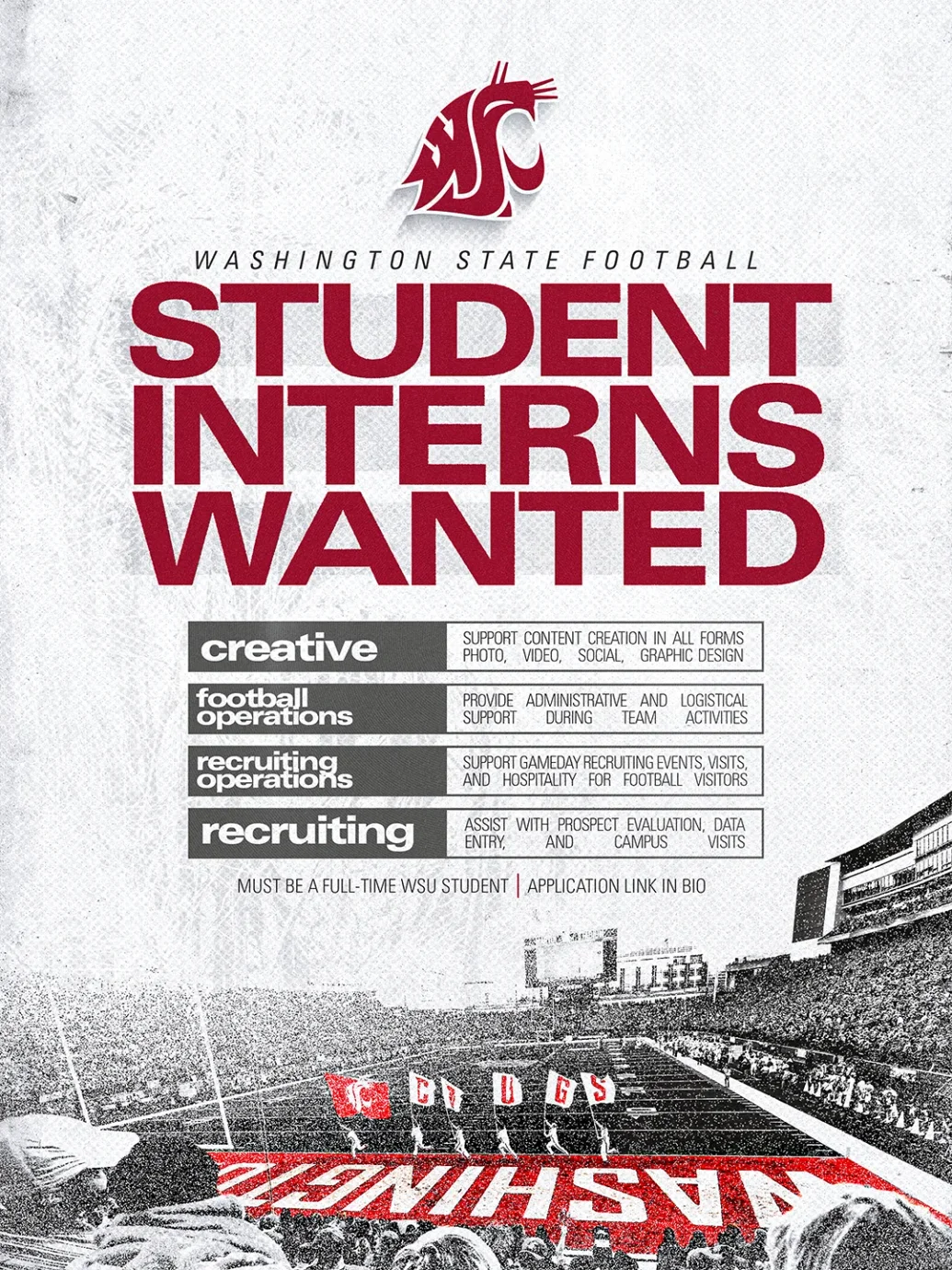 STUDENT INTERNSHIP APPLICATIONS