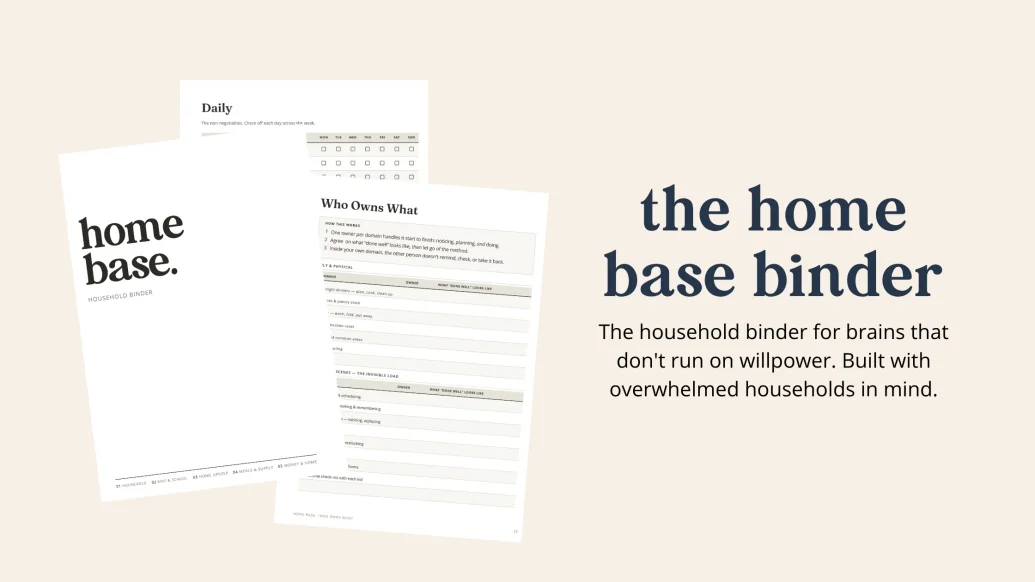 the home base binder
