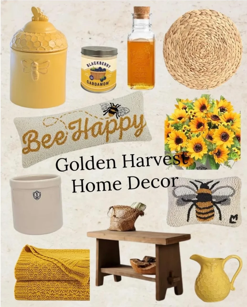 🌻 Golden Harvest Home Decor 🐝