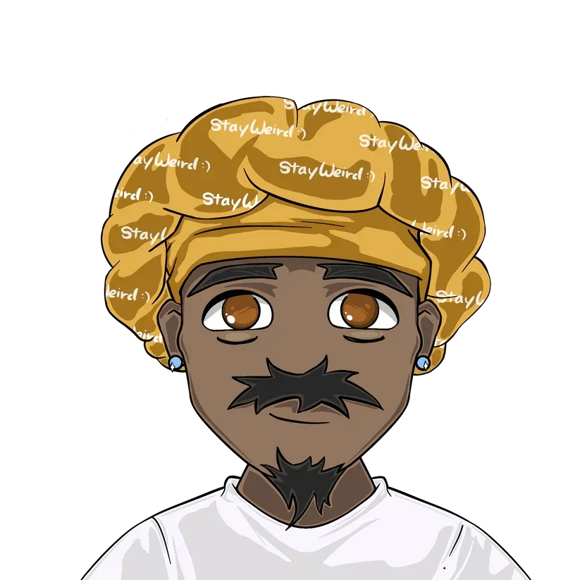 Gold "Stay Weird" Bonnet