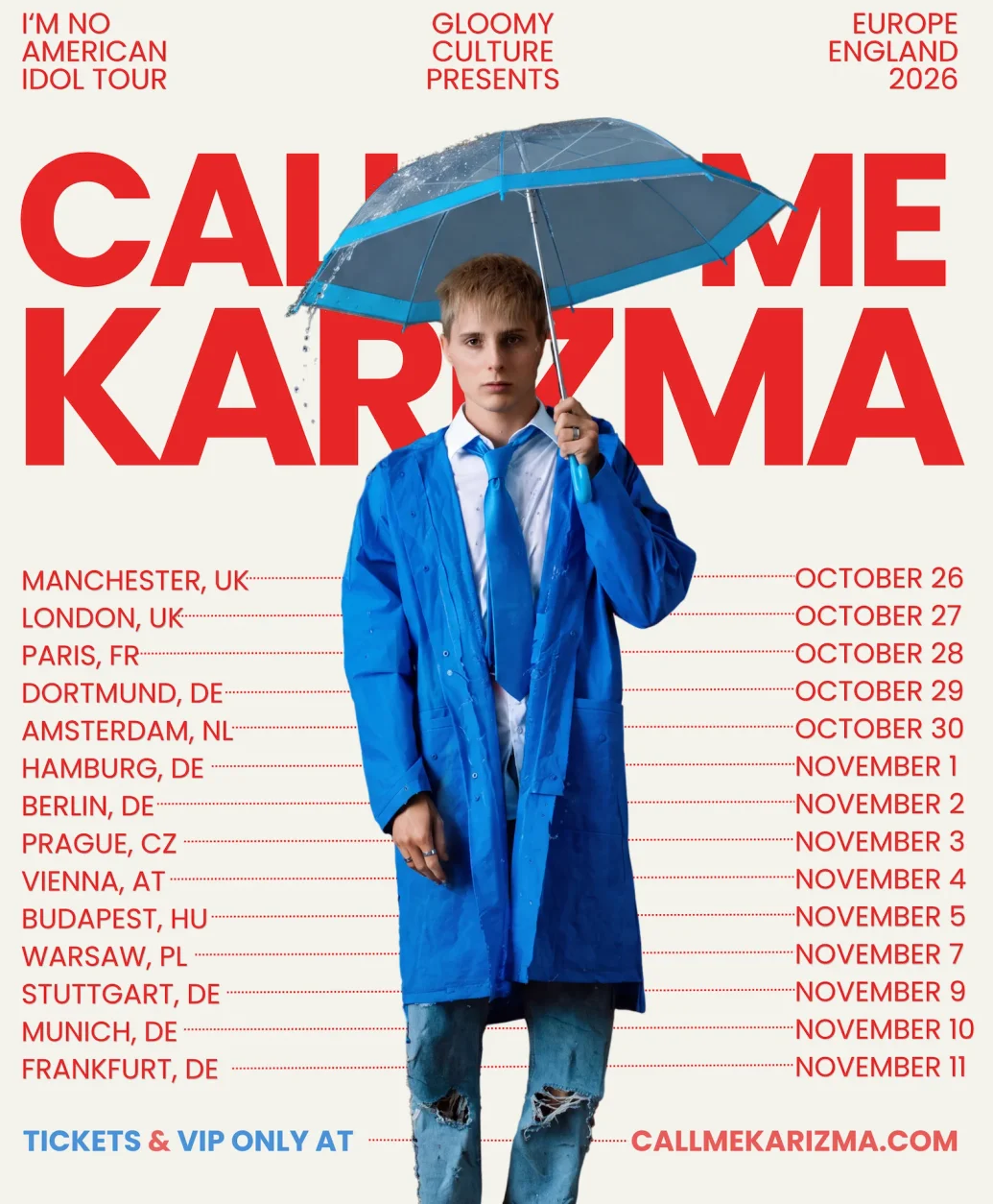 WORLD TOUR DATES 2026