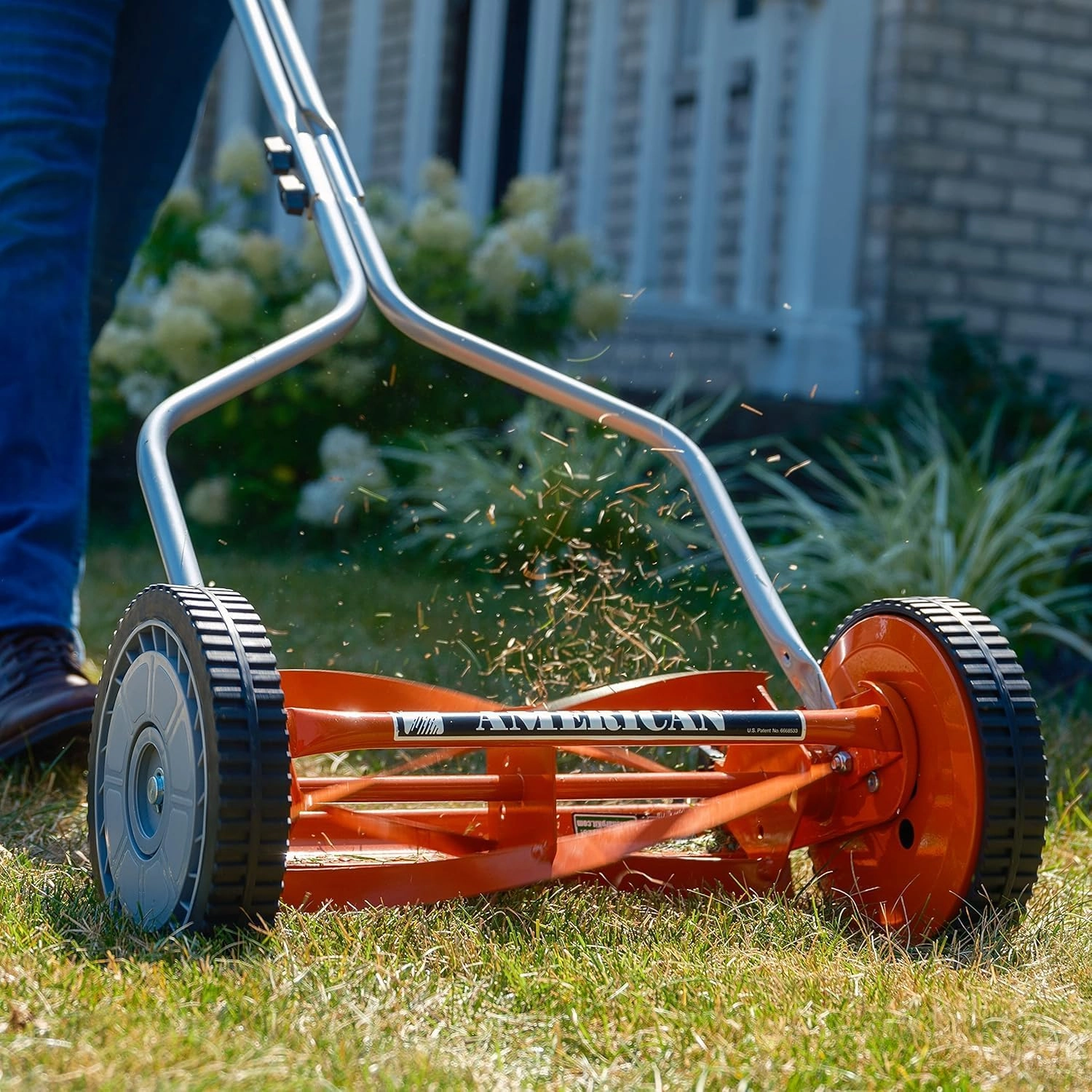 American Lawn Mower 14-Inch 4-Blade Push Lawn Mower