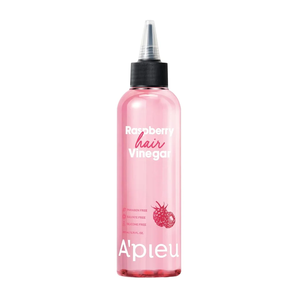 A’PIEU Raspberry Hair Vinegar Rinse for Scalp Detox & Clean, Smooth & Shiny Hair, Clarifying Treatment for Dandruff, Buildup, Oily & Itchy Scalp, pH Balancing, Korean Haircare, 6.76 fl oz