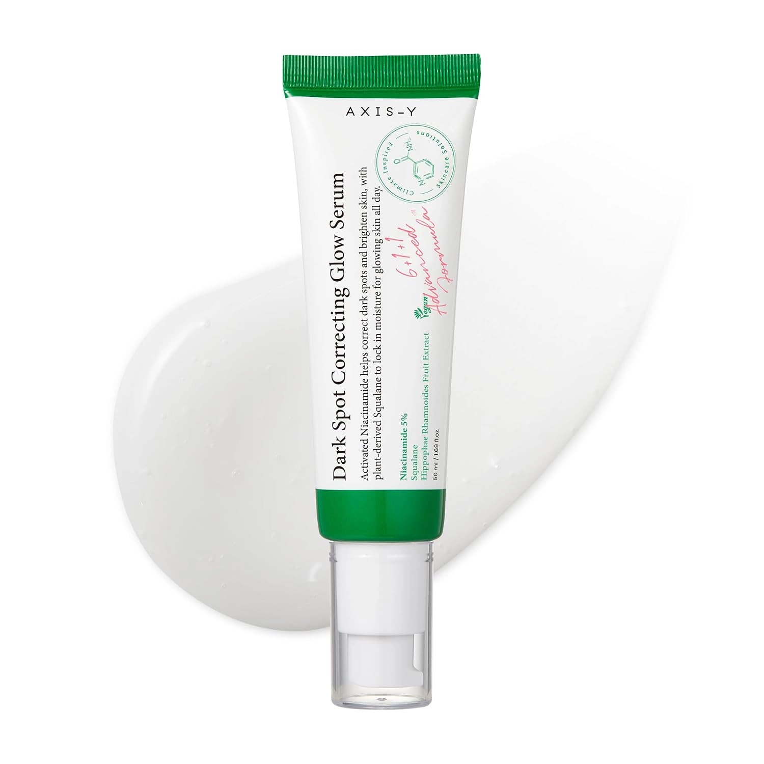AXIS-Y Dark Spot Correcting Glow Serum - 5% Niacinamide Dark Spot Remover For Face - Vegan Korean Skin Care Niacinamide Serum for All Skin Types (1.69 fl. oz.)