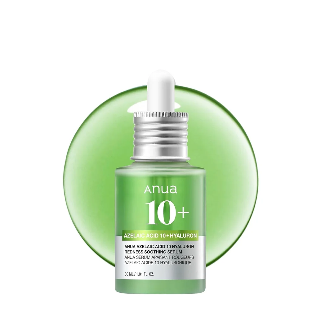 Anua Azelaic Acid 10 Hyaluron Redness Soothing Serum, 1.01 fl oz | Facial Serum for Blemish-Prone & Oily-Prone Skin, Lightweight & Hydrating Blemish Care, Hyaluronic Acid, Korean Skincare