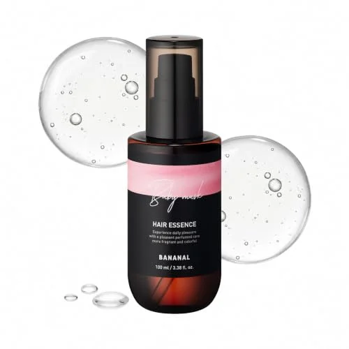 2-in-1 Hair Serum & Perfume Oil - Korean Hair Care, Moroccan Argan Oil & 12 Amino Acids for Dry Damaged Hair, Anti-Frizz Glass Hair Shine, Paraben-Free, Baby Powdery Musk, 3.38 fl oz