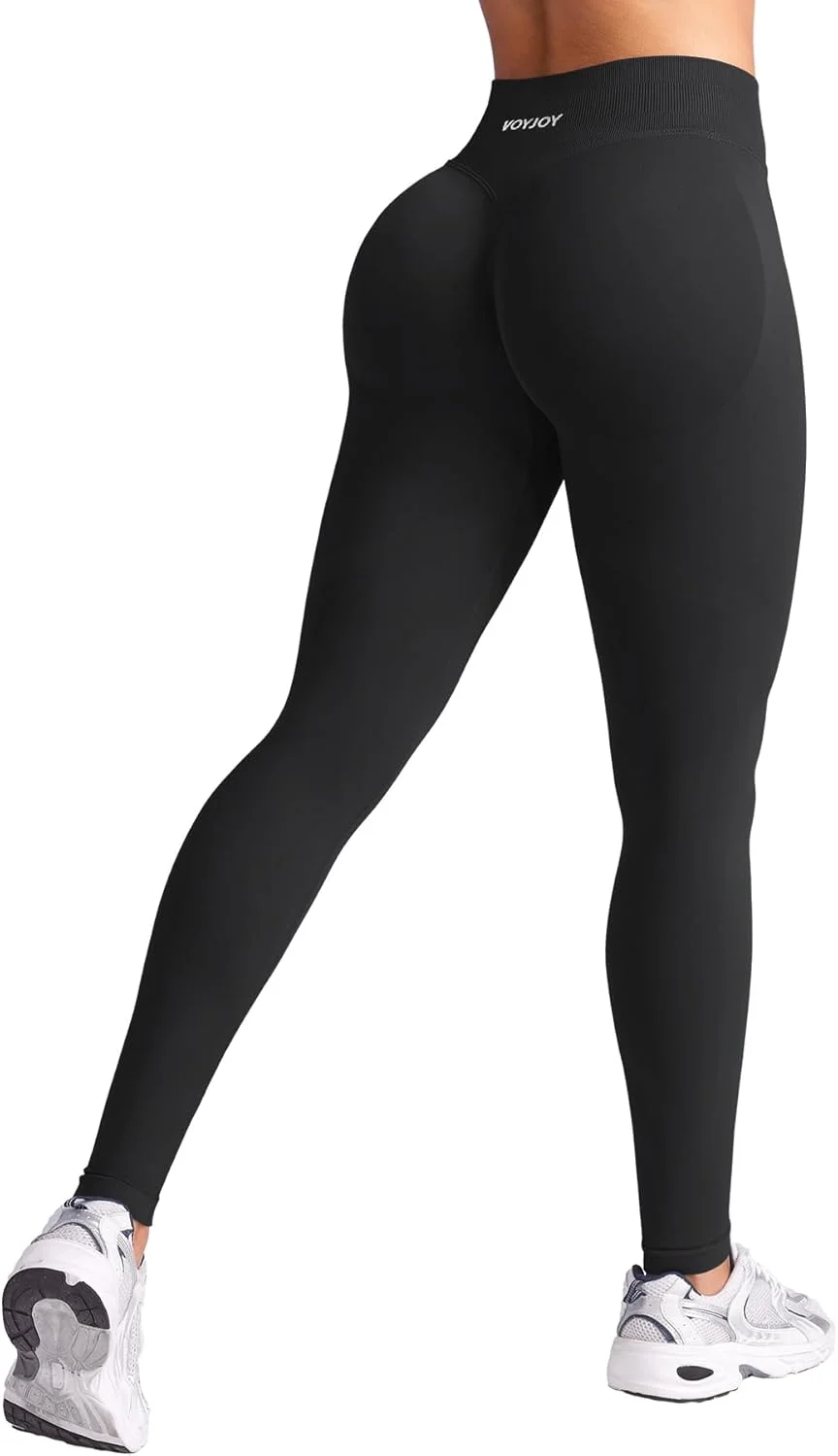 VOYJOY Workout Butt Lifting Leggings for Women Hidden Scrunch Tummy Control Gym Leggings Seamless Yoga Pants