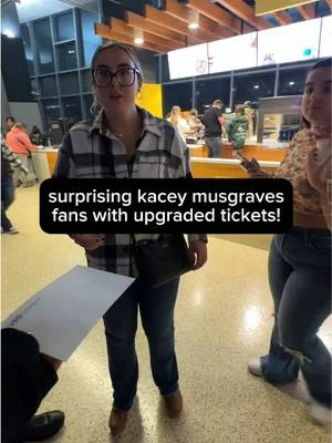 surprising fans with seat upgrades - Kacey Musgraves at BIA